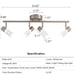 Adjustable Flush Mount Ceiling Spotlight for Kitchen, Bedroom, Living Room, Hall