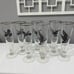 7 Vintage federal Sportsman pilsner glasses
