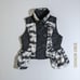 Eiko Kondou / Monotone Sleeveless Blouse Gilet Vest with Collar, Black and White