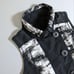 Eiko Kondou / Monotone Sleeveless Blouse Gilet Vest with Collar, Black and White