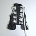 Eiko Kondou / Monotone Sleeveless Blouse Gilet Vest with Collar, Black and White