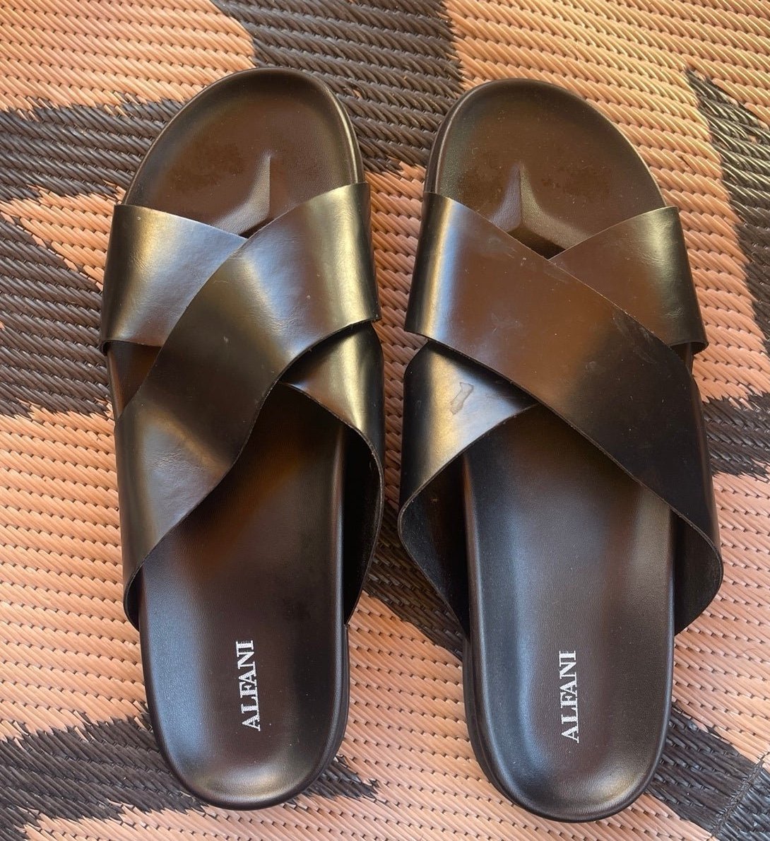 Alfani Whittier Leather Sandal Shoes, Size 13, NIB