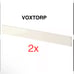 (2)x IKEA kitchen toekick VOXTORP Plinth, high-gloss light beige 703.213.09
