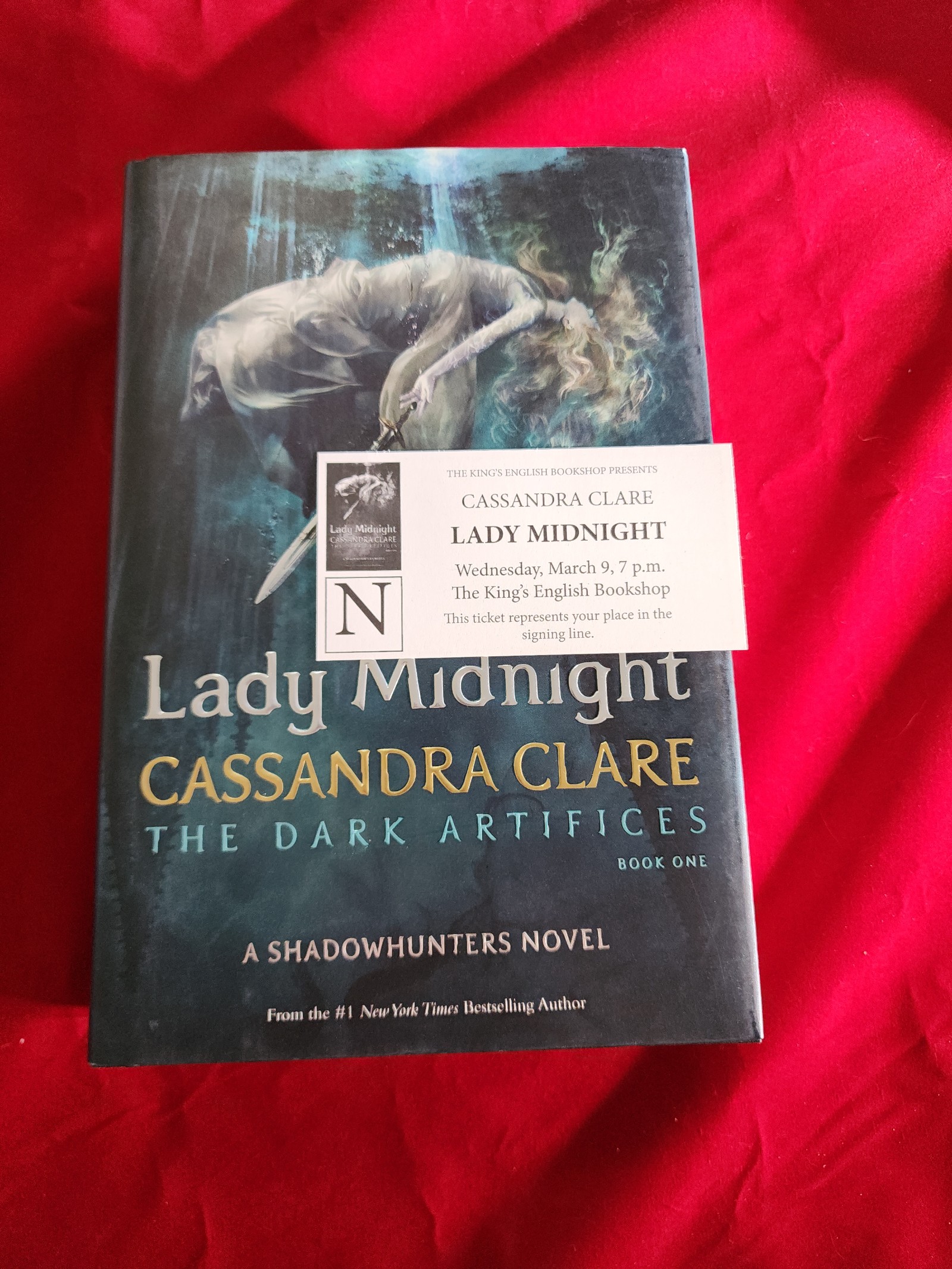 Lady Midnight signed by both Cassandra Clare and Holly Black for their event
