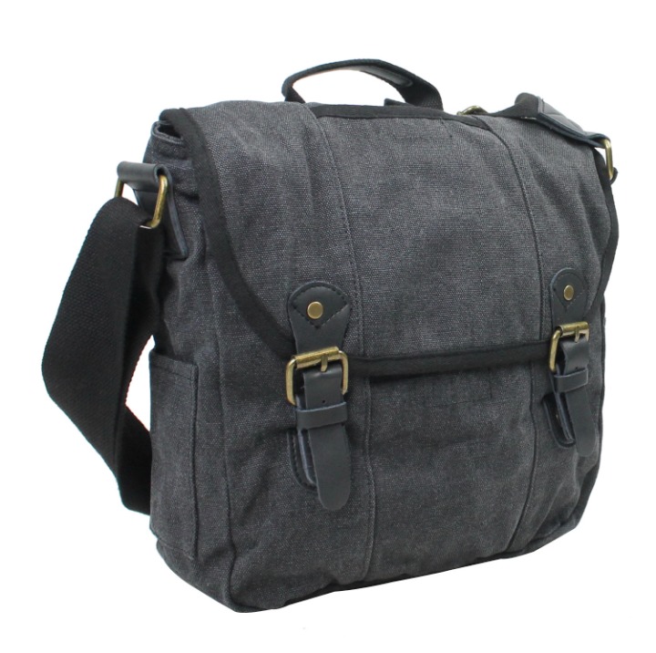 12 Casual Canvas Satchel Bag C40GRY