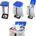 Portable Trash Bag Holder-Collapsible Trashcan for Garbage-Indoor/Outdoor