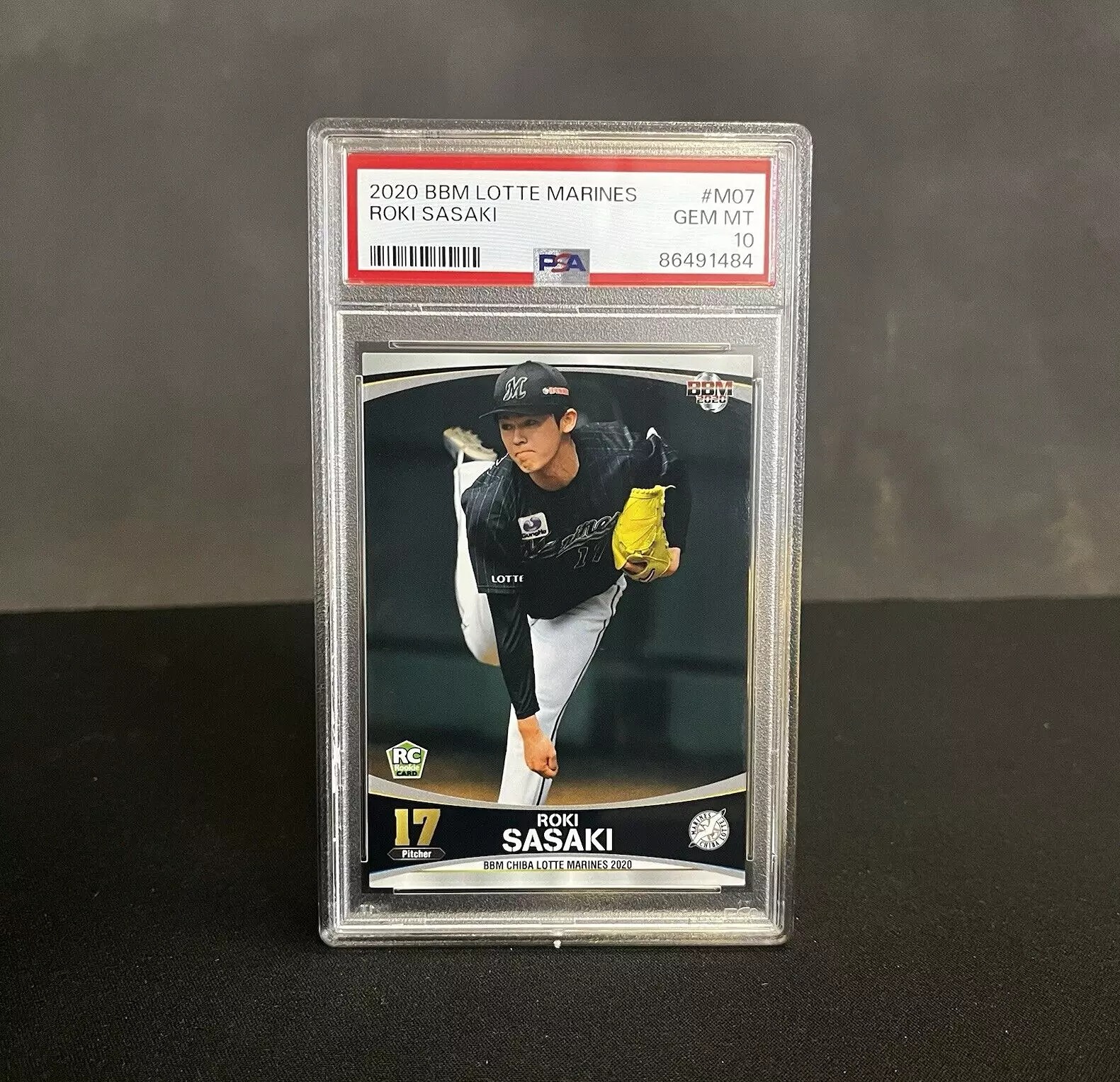Roki Sasaki Rookie RC PSA 10 2020 BBM Chiba Lotte Marines