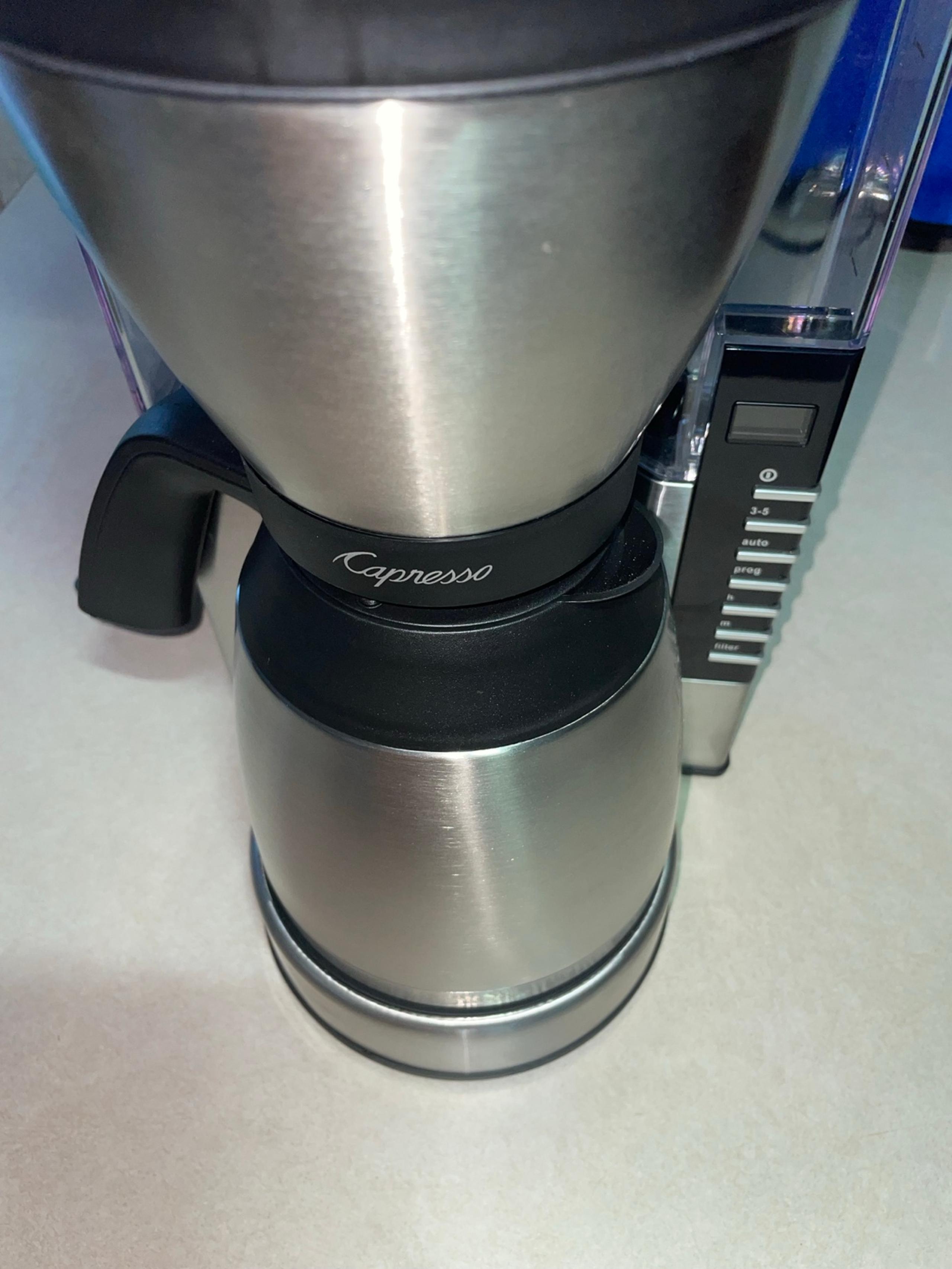 Capresso 498.05 MT900 Rapid Brew Coffee Maker, Stainless Steel