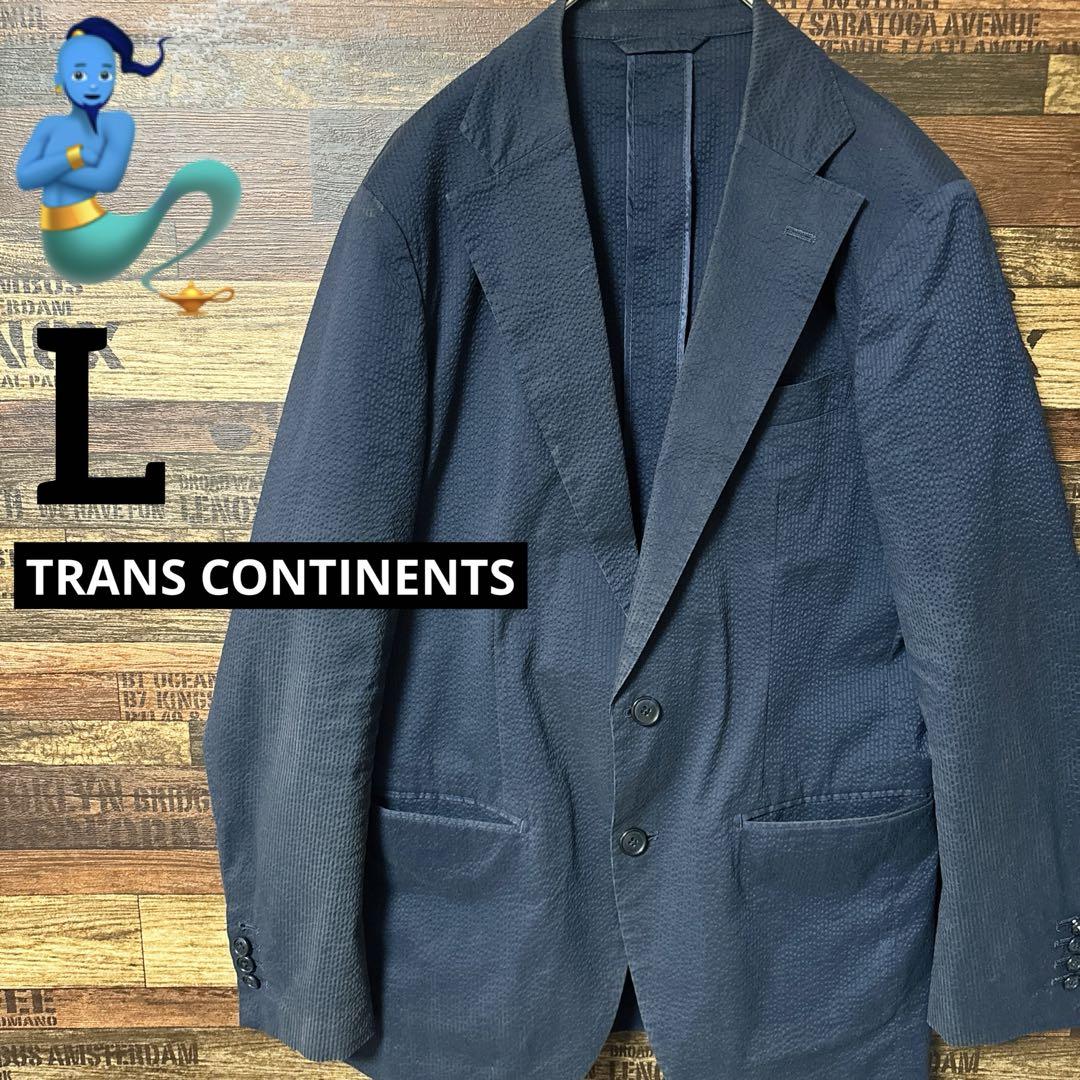 TRANS CONTINENTS Dark Navy Tailored Jacket Stylish