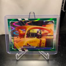 2021 Topps Chrome Formula 1 Lando Norris #22 Green Ray Wave #1/99