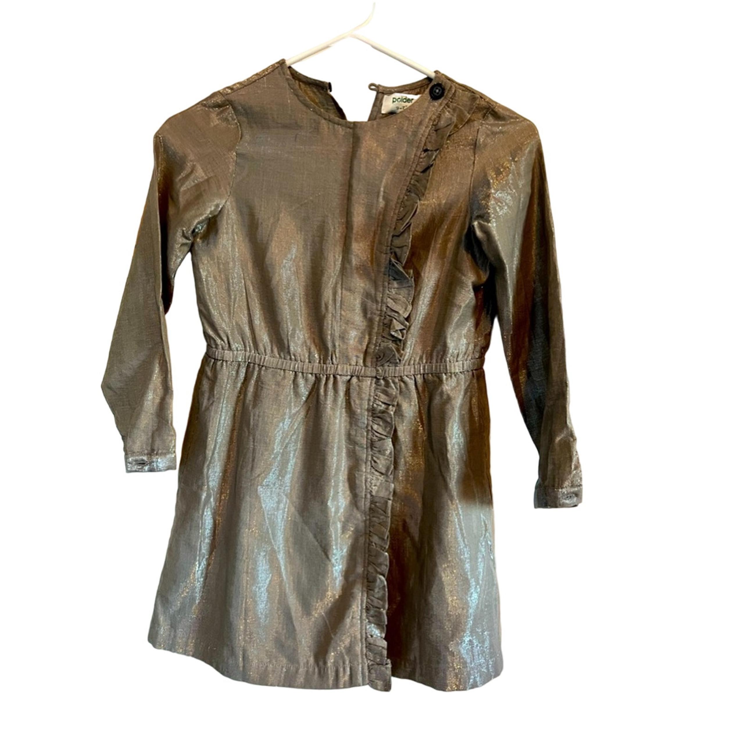 Polder girl silver long sleeve dress size 8
