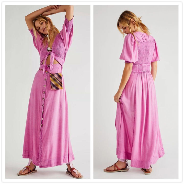 Free People String Of Hearts Casual Maxi Dress