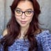 New Tom Ford 54mm Purple Cat Eye Women's Eyeglasses Frame