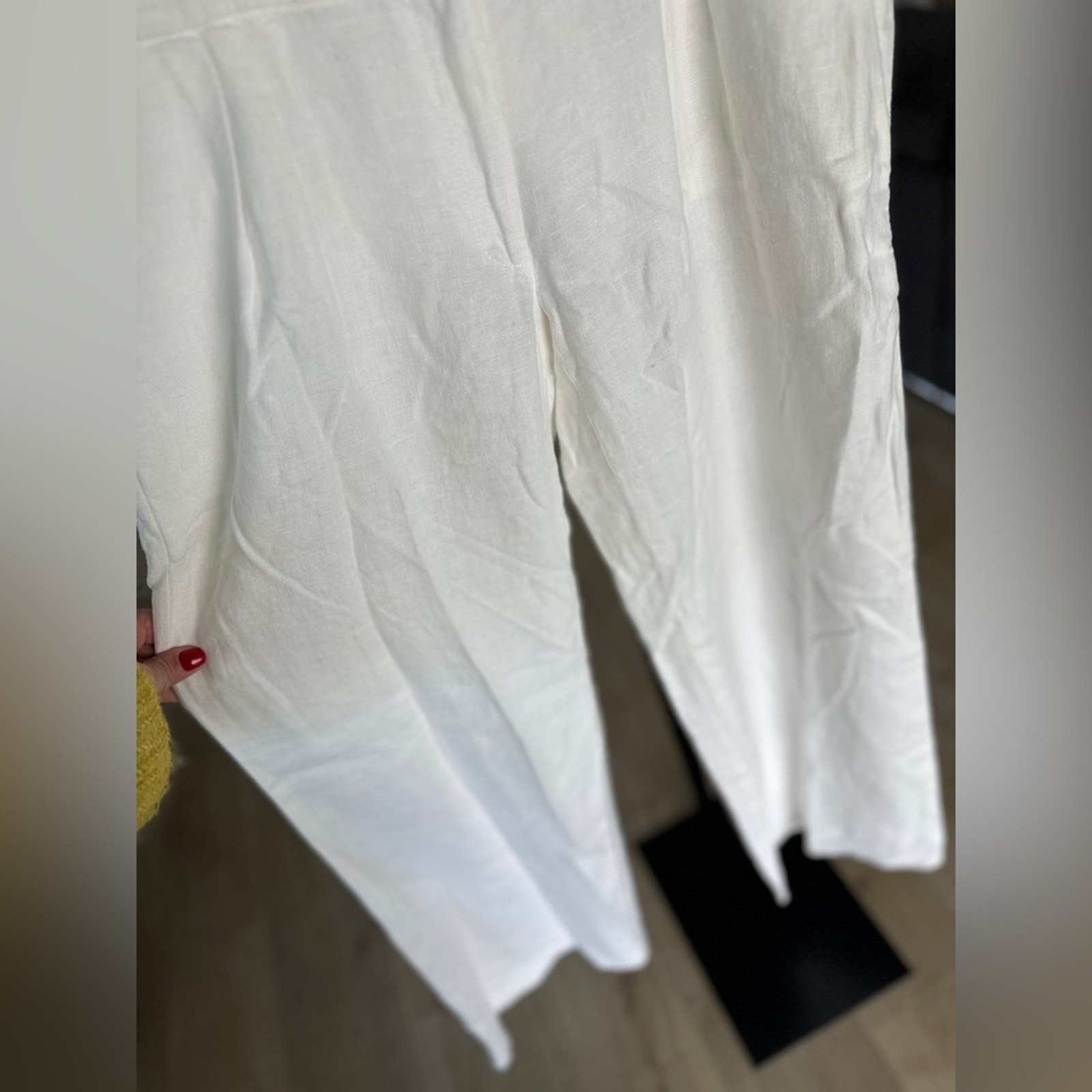michael kors white linen pants