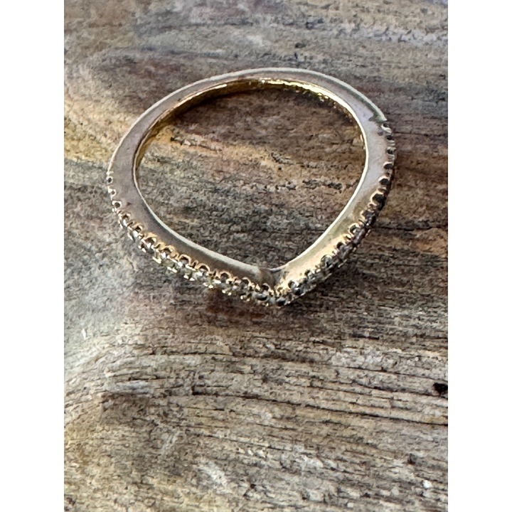 Pandora Shimmering Wish Wishbone Gold Plated Ring