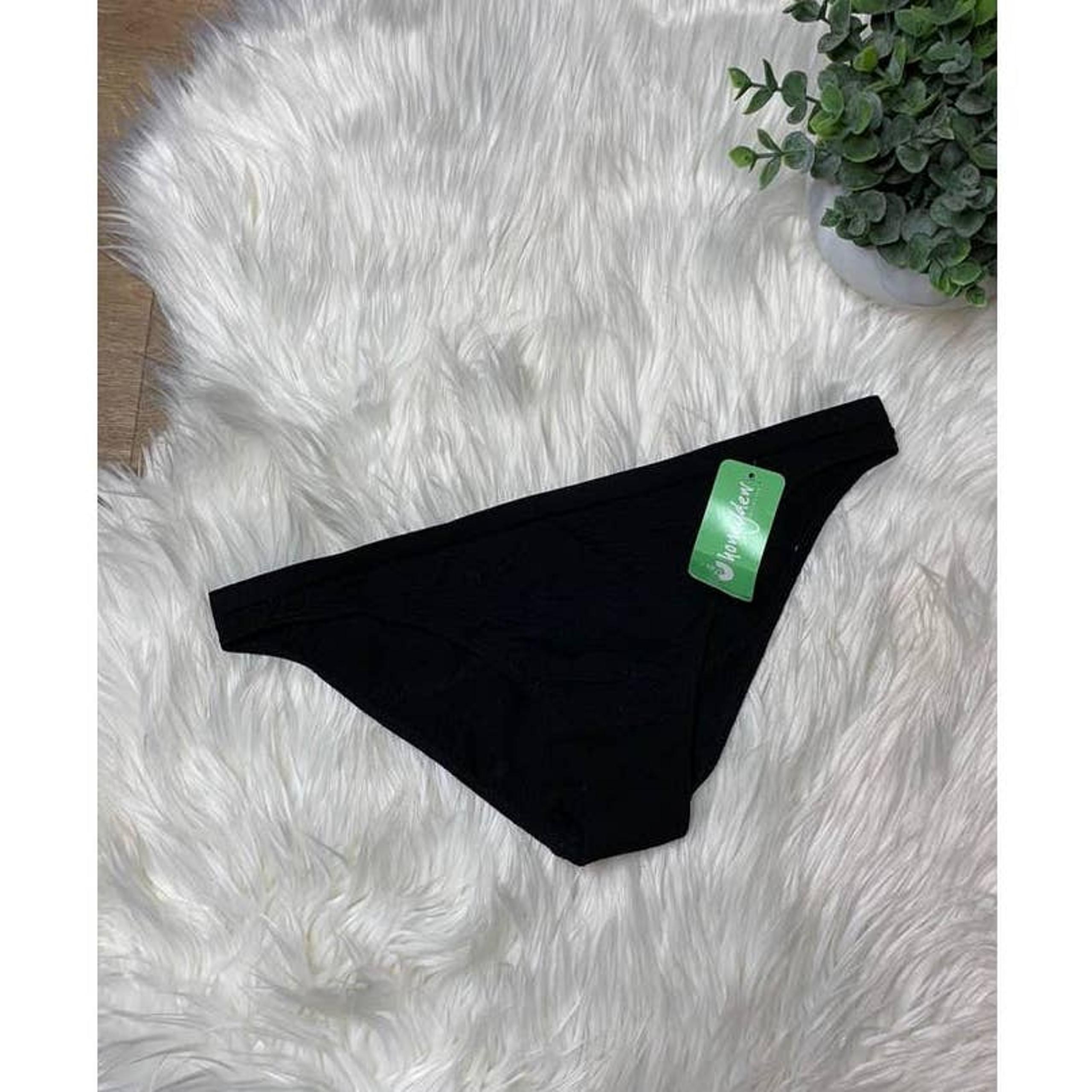 NWT Honeydew Intimates Women's Black Textured Bikini panties L