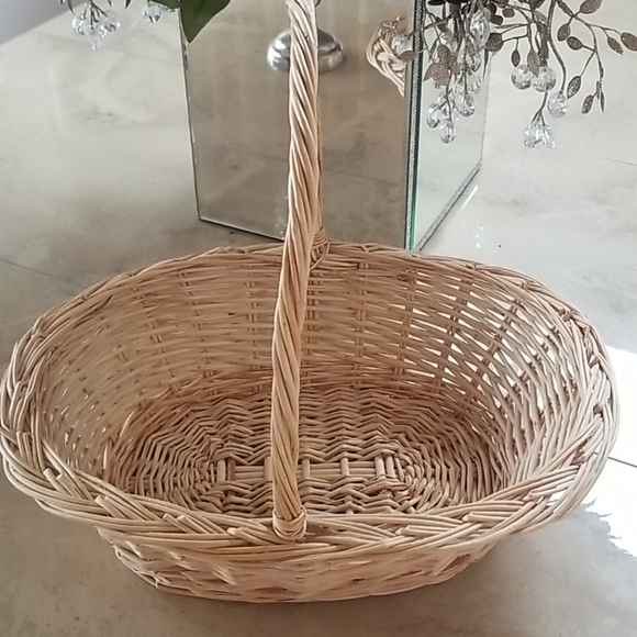 Rattan Woven Basket nwot