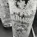 Jack Daniels No 7 Holiday Etched Snowflake Winter Bar Tall Glasses Set Of 3