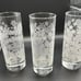 Jack Daniels No 7 Holiday Etched Snowflake Winter Bar Tall Glasses Set Of 3