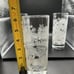 Jack Daniels No 7 Holiday Etched Snowflake Winter Bar Tall Glasses Set Of 3
