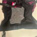 Lingerie set 3 pz black fushia size M segrego lacrado