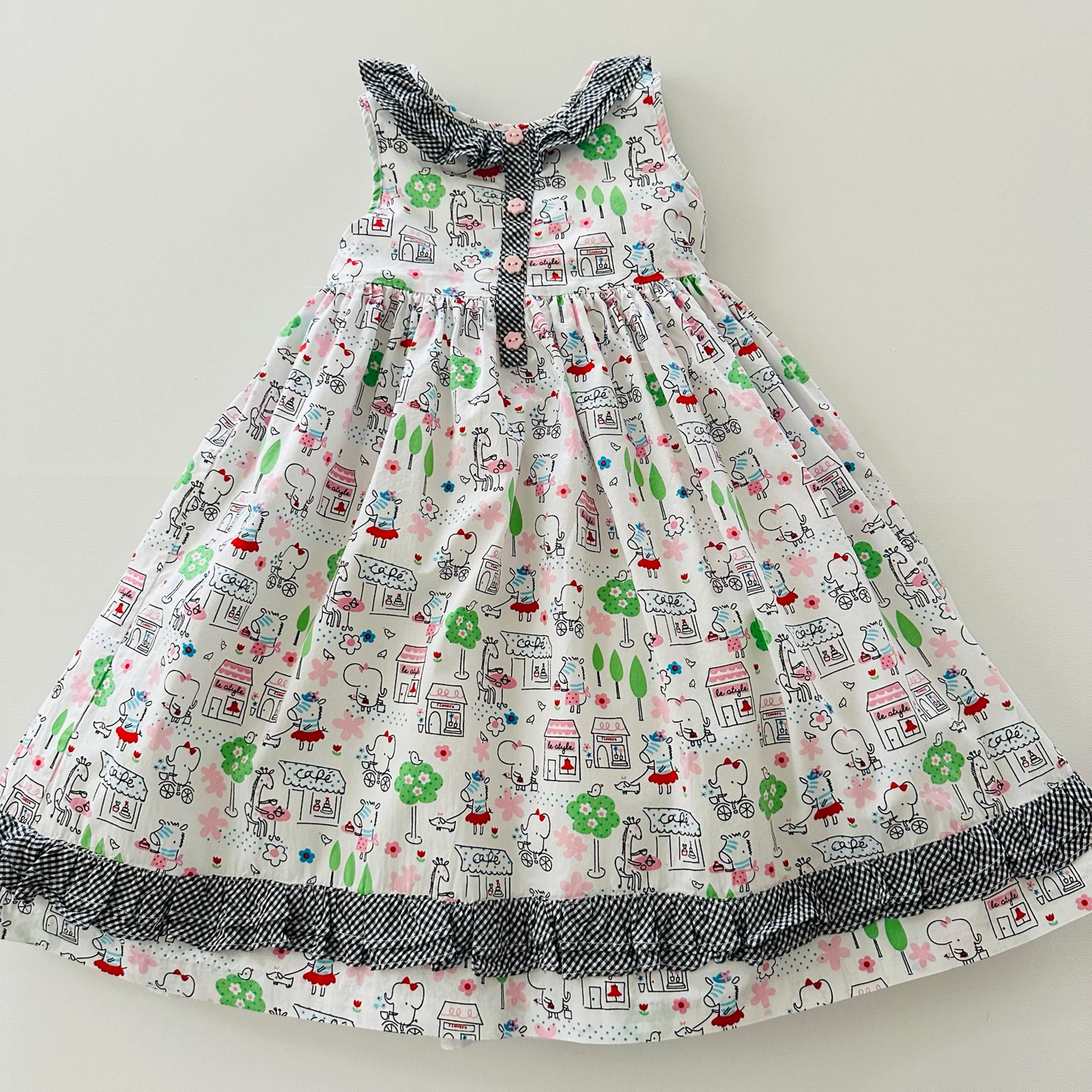 Laura Ashley Girls 6 Floral Ruffle Party Dress Spring Summer Sweets Cafe