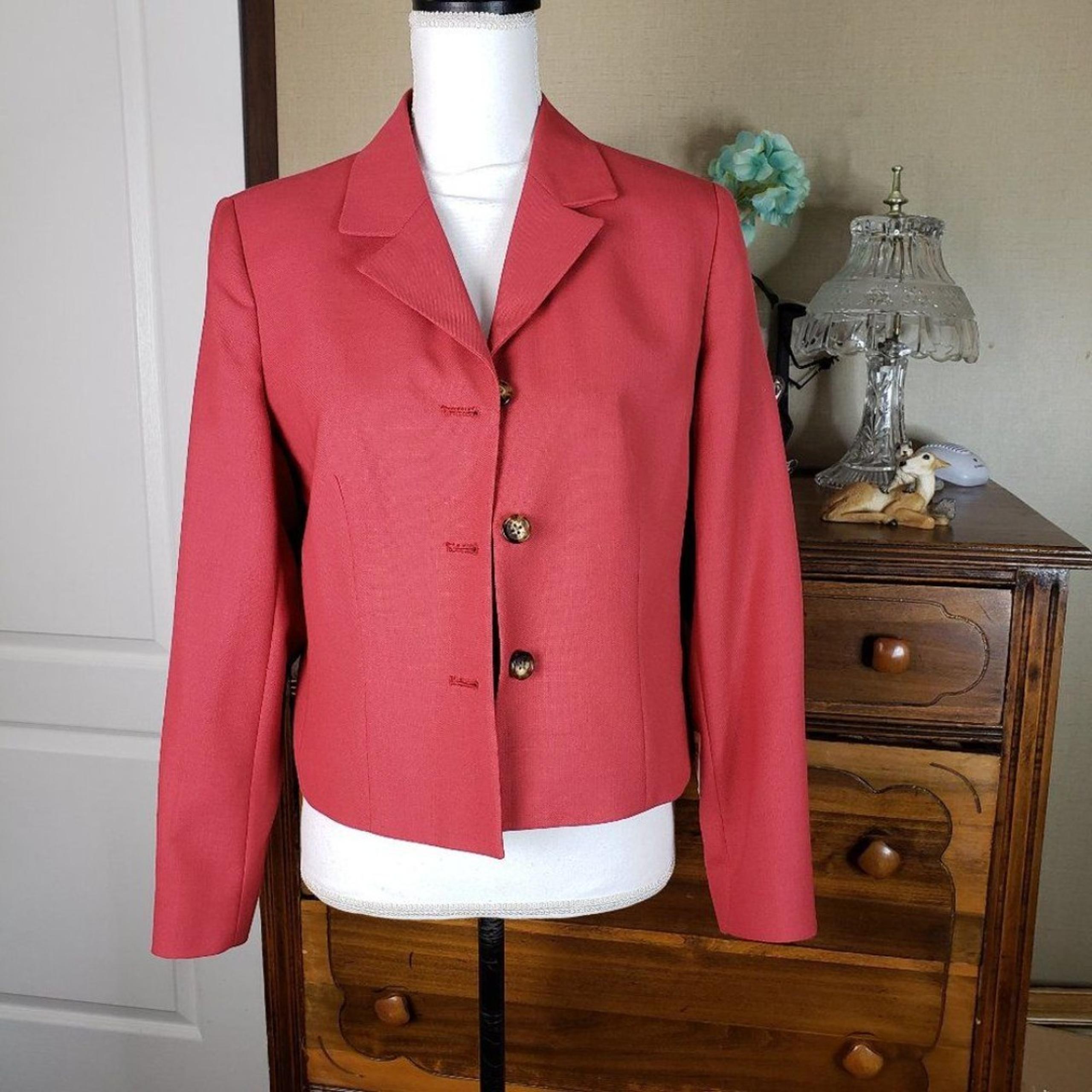 Nice Vintage Orvis Wool Blend 3 Button Blazer womens Jacket M 8p Work Career
