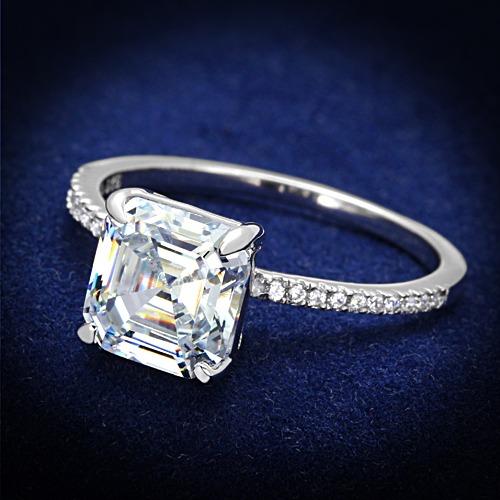 .925 Sterling Silver Solitaire Ring