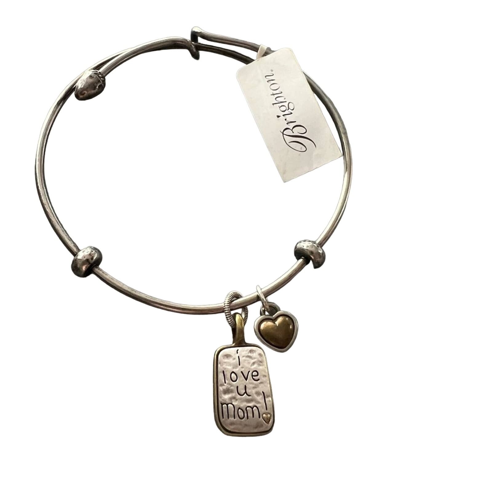 Brighton I Love U Mom Bangle Bracelet NEW
