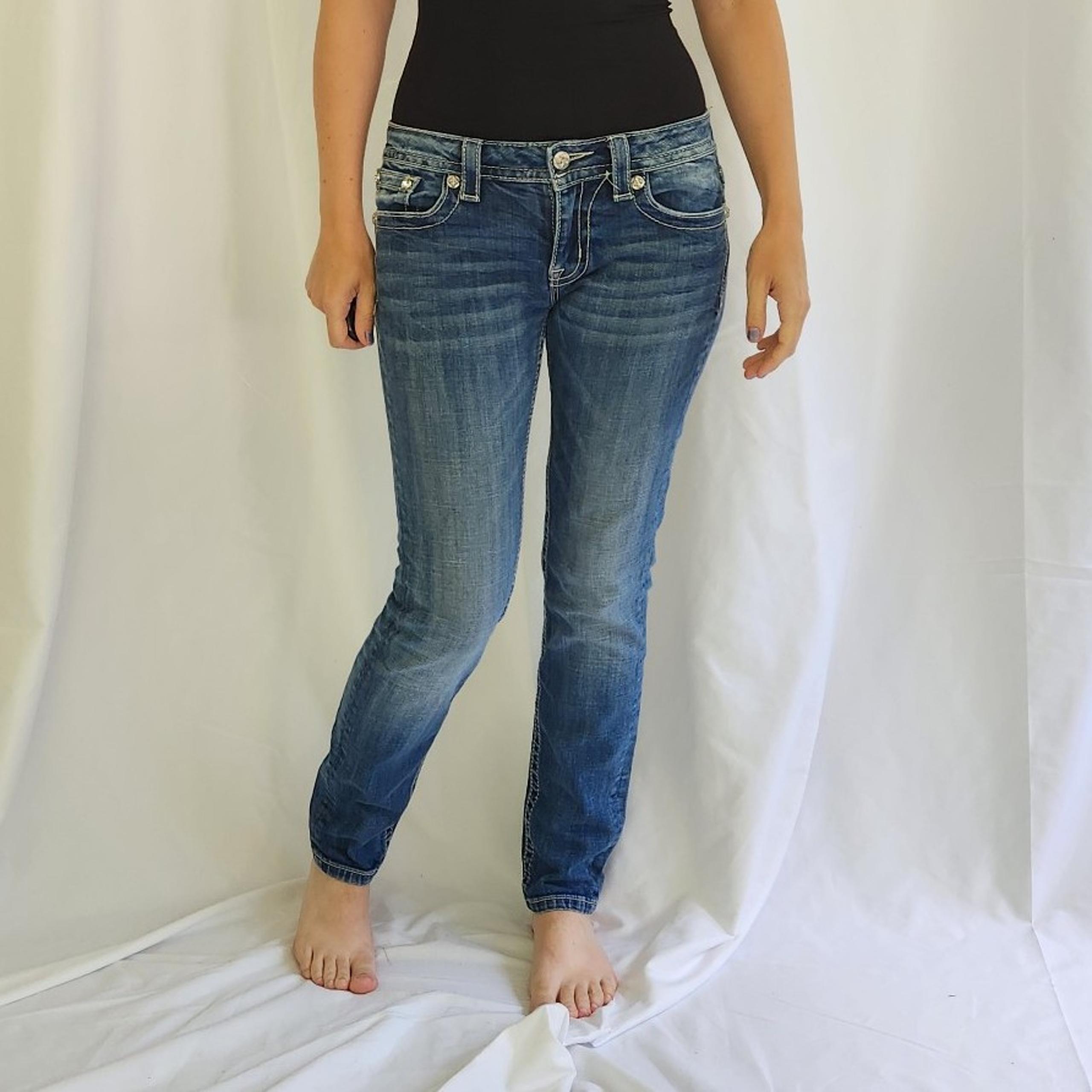 Miss Me Low Rise Signature Skinny Jeans