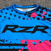 Fox 360 Dri Fit Premium RZR Blue Pink Black Motocross ATV BMX Racing Jersey - SM