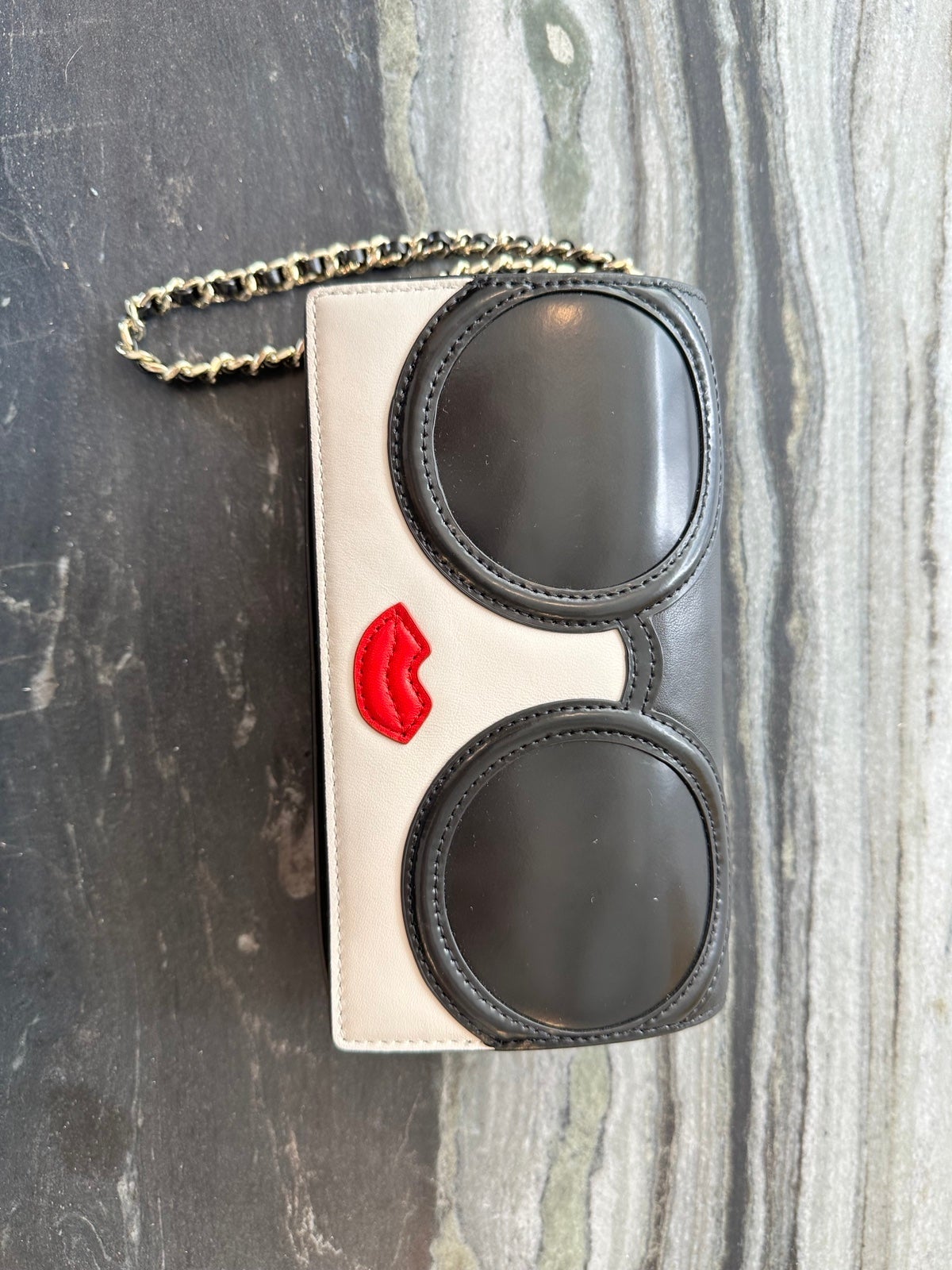 Alice+Olivia Stacey Face Clutch