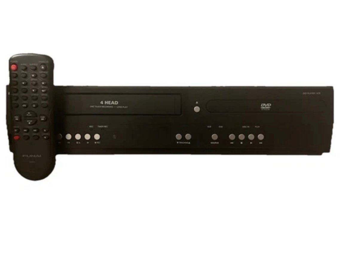 FUNAI DV220FX5 Dual Deck DVD Player / VCR Combo Tested W/Remote Fully Working