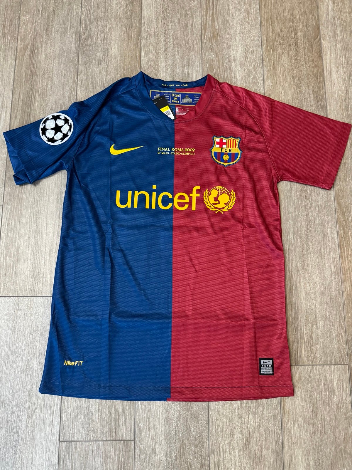 Barcelona 2009 retro Messi 10 champions league