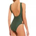 Gianni Bini Green SEXY Swimsuit w/Gold Side Accents Small NWOT 102