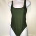 Gianni Bini Green SEXY Swimsuit w/Gold Side Accents Small NWOT 102