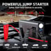 1500A Car Battery Jump Starter Portable,Type C Fast Charging with LED Flashlight