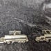 Vintage Heil Semi-Truck Silver tone Cuff Links