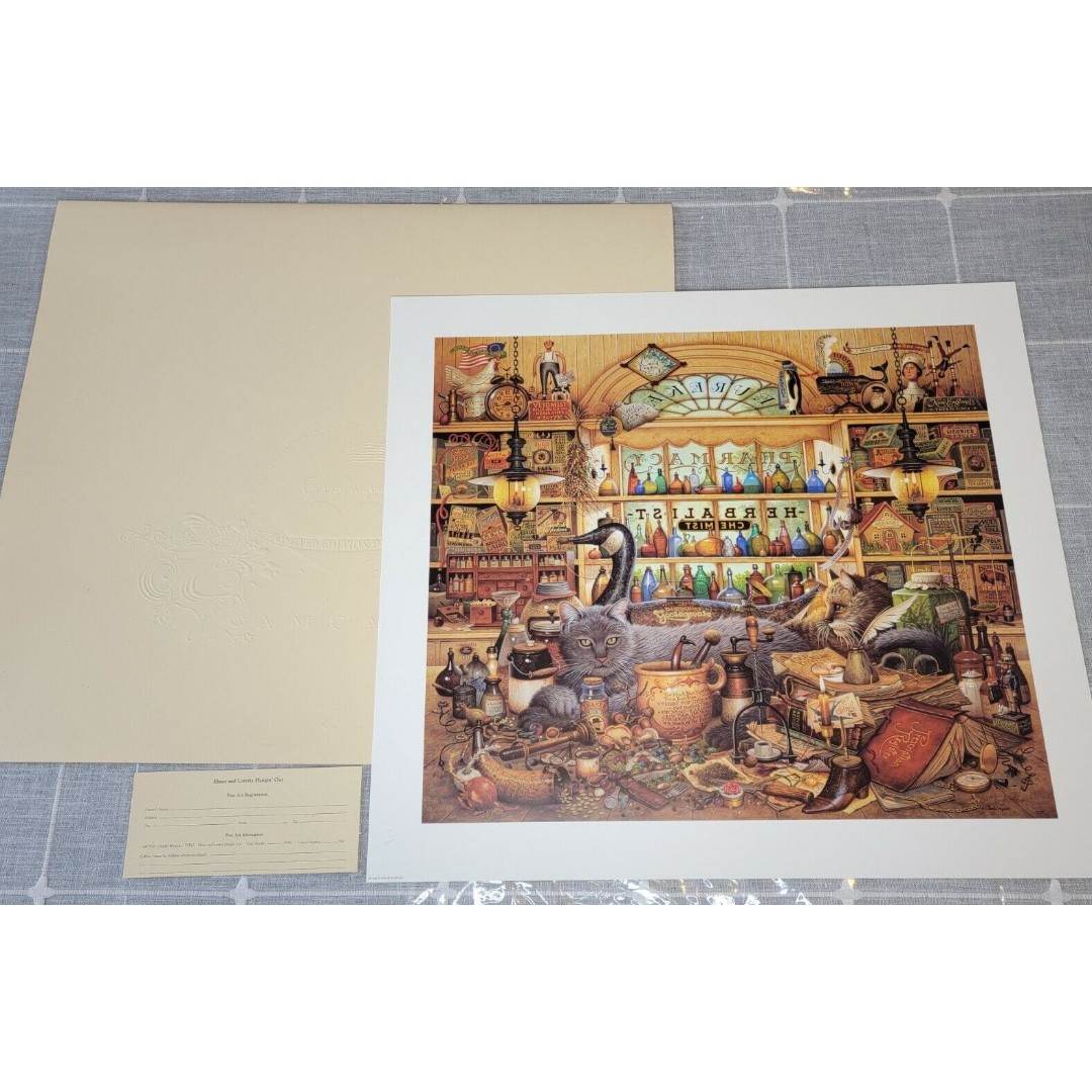 Charles Wysocki Elmer & Loretta Hangin' Out LE Signed Print #7038/9500 W/COA