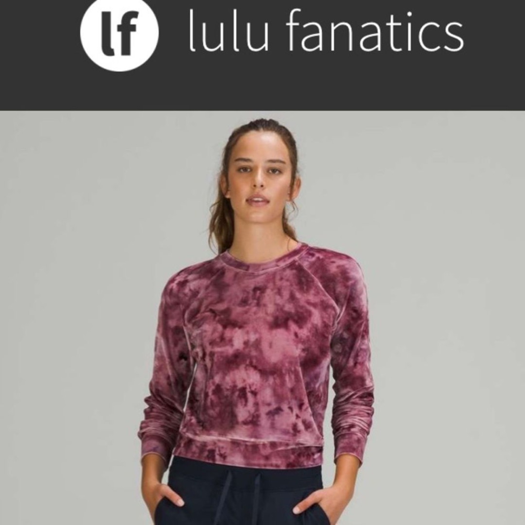 RARE NWT Lululemon Velour Warm Down Crew Sz 4 Interstellar Cassis Multi