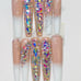 3X XXXL BALLERINA- SPARKLE-Gel Press on Nails