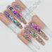 3X XXXL BALLERINA- SPARKLE-Gel Press on Nails