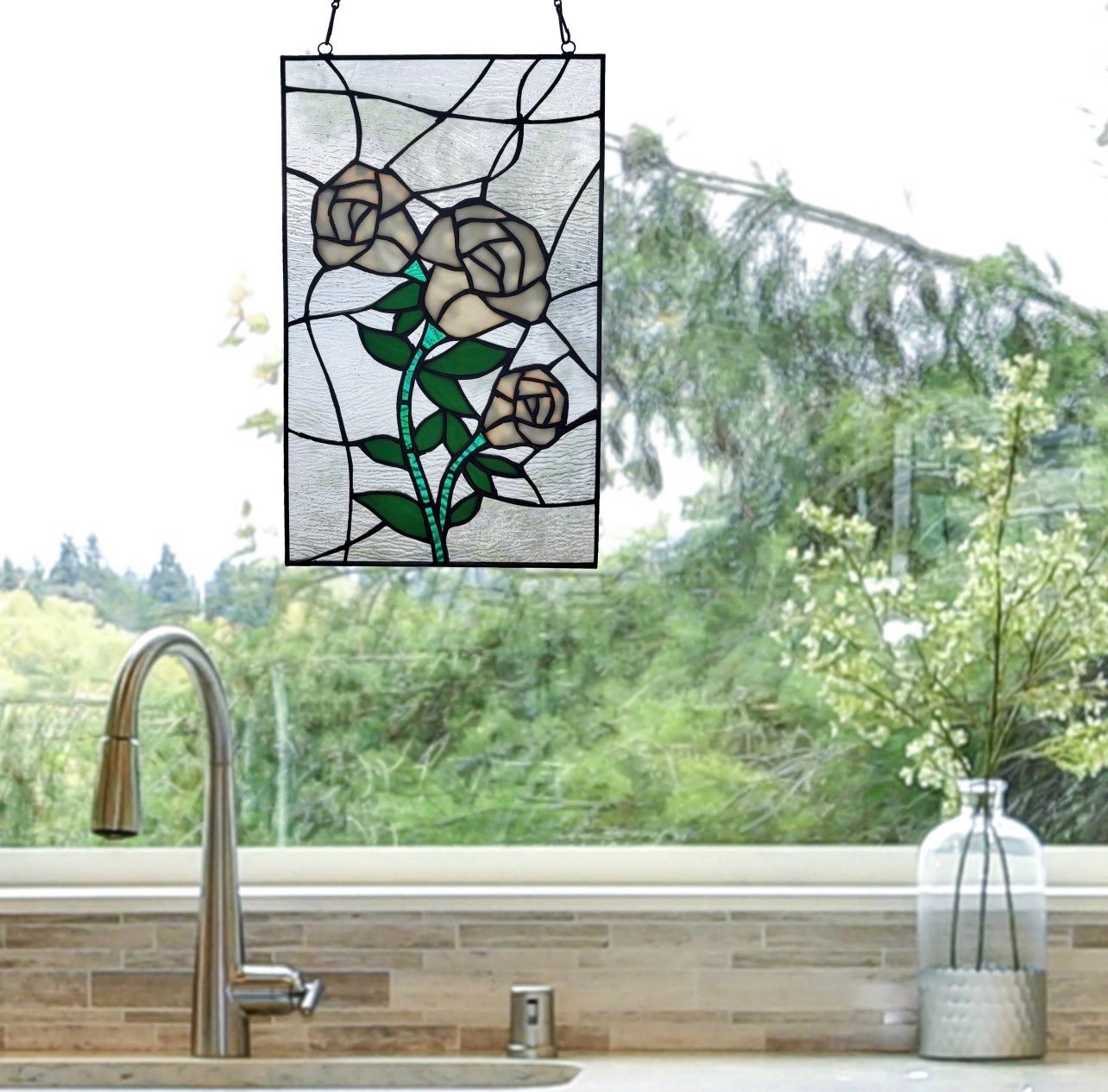 13 H Beauty White Window Panel
