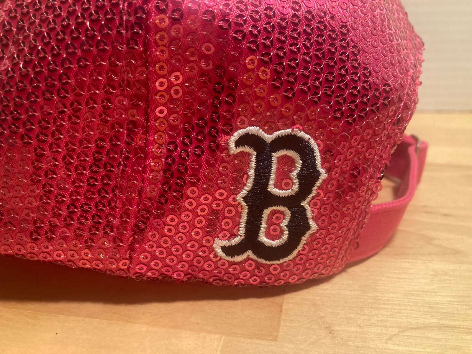 Pink Sequined Boston Red Sox ‘47 brand Fenway collection woman’s hat