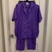 Vintage 1980’s park place fashions short sleeve button down & pants suit set