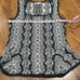 CAbi Peplum Grey/Off White Sweater Vest Top Size Small
