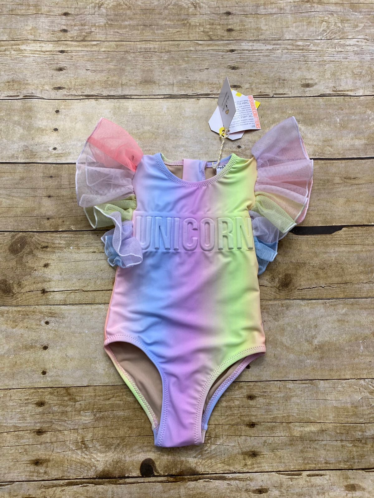 Shade Critters Girls Unicorn Swimsuit sz 18-24
