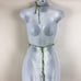 Lisa says Gah Clea Wide Hearts Tie Halter Top Womens Small Green Crop Chic NWT
