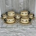 Vintage Metlox Poppy Trail Homestead Provincial Flat Cup and Saucer 7 Sets