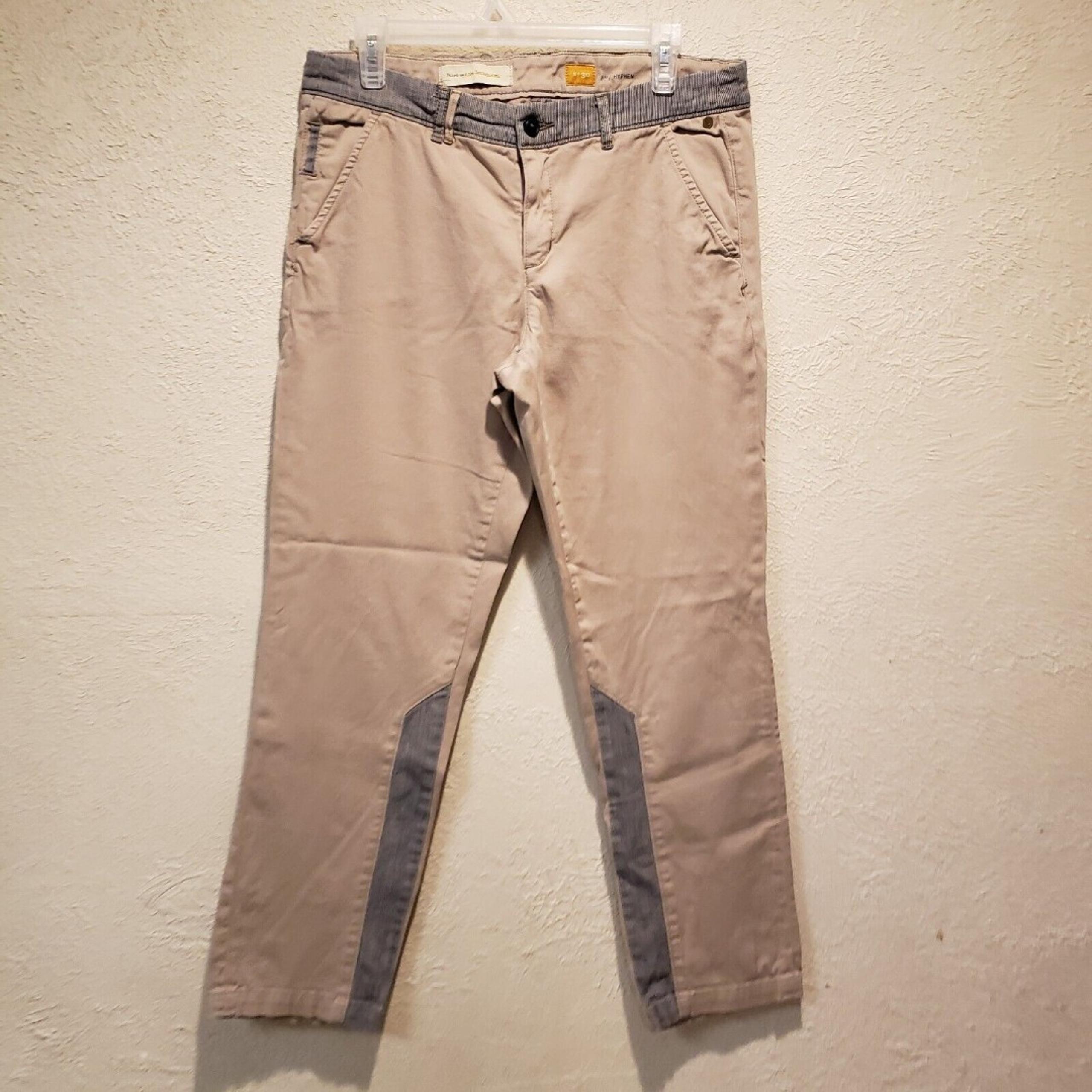 Pilcro & The Letterpress Anthropologie Hyphen Khaki Denim Womens Size 30
